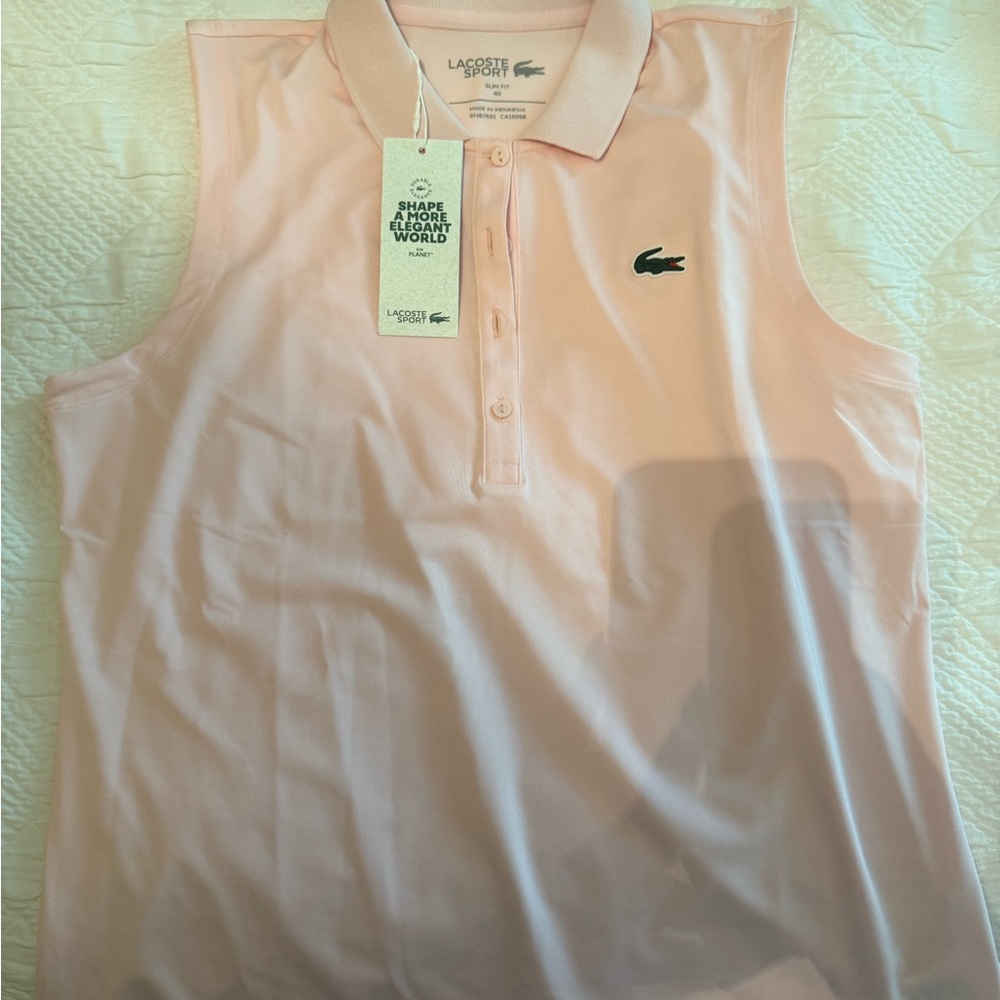 Lacoste Pink Tank Top